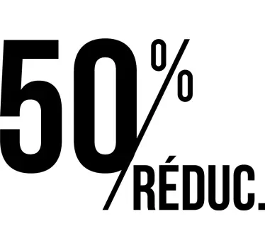 Sticker pour vitrine réductions - TenStickers