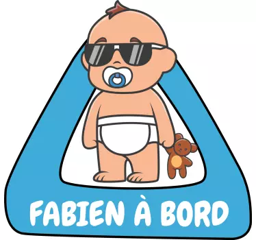 Autocollant bébé à bord personnalisé - TenStickers