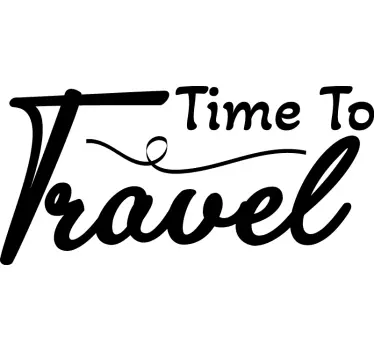 Sticker pour camping-car Temps de voyager - TenStickers