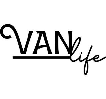 Sticker pour camping-car La vie en van - TenStickers