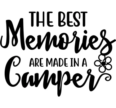 Sticker camping-car citation van - TenStickers