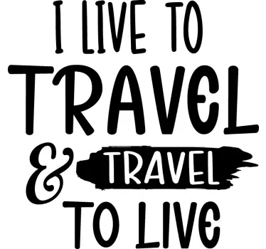 Sticker pour camping-car La vie sur la route  - TenStickers