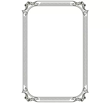 Sticker tableau blanc style vintage - TenStickers