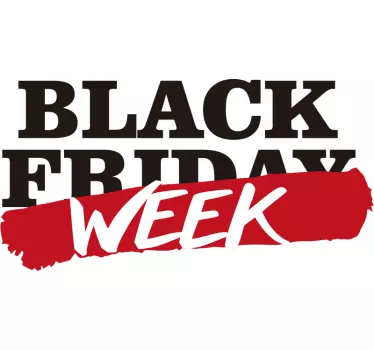 Sticker vitrine semaine Black Friday - TenStickers