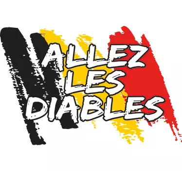 Sticker allez les diables - TenStickers