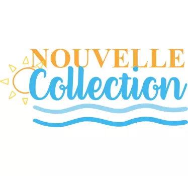 Sticker vitre nouvelle collection symboles été - TenStickers