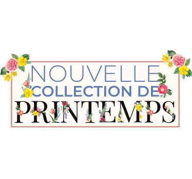 Sticker vitre nouvelle collection de printemps - TenStickers
