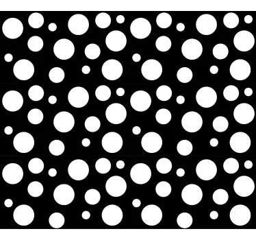 Sticker vitre cercles translucide - TenStickers