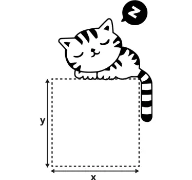Sticker interrupteur chat endormi - TenStickers