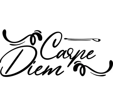 Sticker motivation Carpe Diem - TenStickers