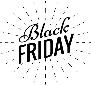 Sticker Black Friday rétro - TenStickers