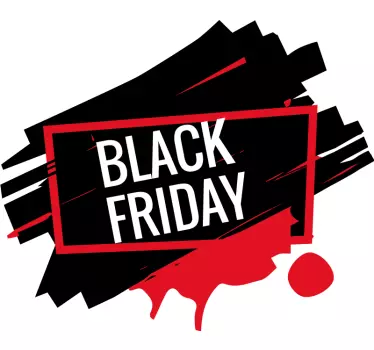 Sticker Black Friday style peinture - TenStickers