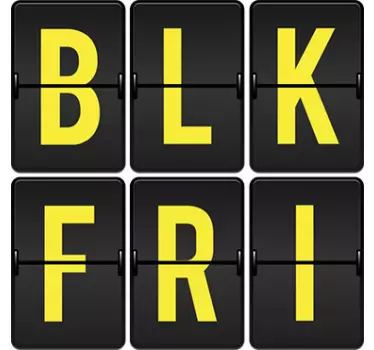 Sticker soldes promotions de black friday - TenStickers