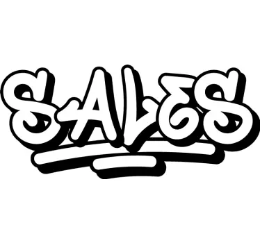 Sticker soldes style de graffitis - TenStickers