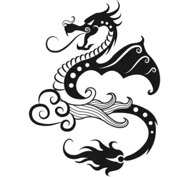 Adhésif mural dessin dragon - TenStickers