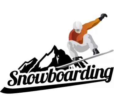 Adhésif sport snow board - TenStickers