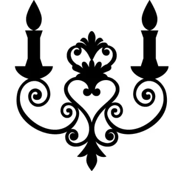 Autocollant chandelier mural - TenStickers