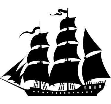 Autocollant mural bateau voilier - TenStickers