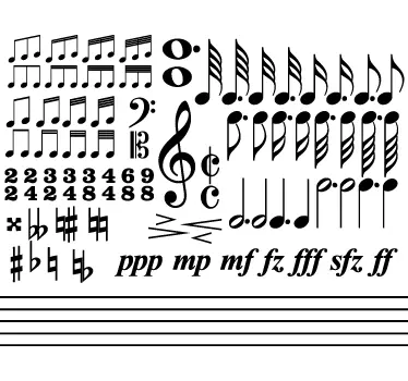 Autocollant mural solfège - TenStickers