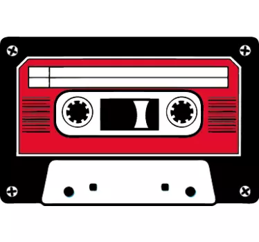 Autocollant musique cassette 60 - TenStickers