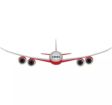 Sticker avion piste d'atterrissage - TenStickers
