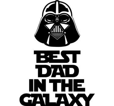 Sticker best dad Galaxy - TenStickers