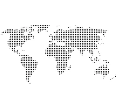 Sticker carte monde carrés - TenStickers