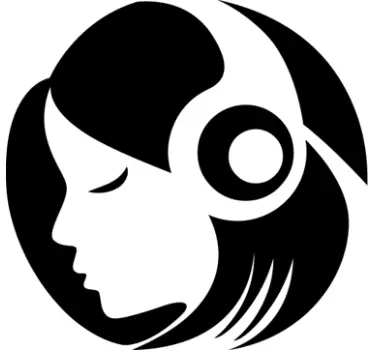 Sticker casque musique - TenStickers