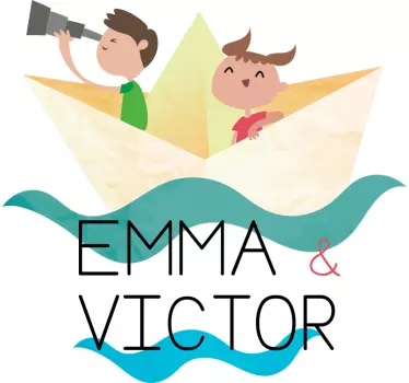 Sticker Maison Bateau en Papier - TenStickers