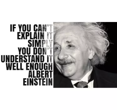 Sticker citation Einstein - TenStickers