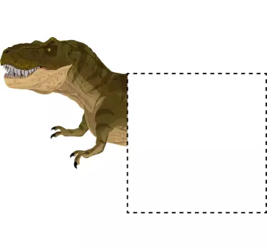 Sticker interrupteur dinosaure qui sort - TenStickers