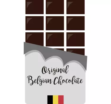Sticker Vitrine Chocolat Belge - TenStickers