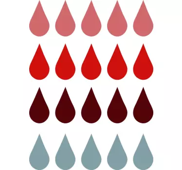 Sticker Chambre Enfant Dessins de Gouttes d'eau - TenStickers