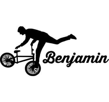 Sticker freestyle vélo personnalisable - TenStickers