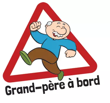 Sticker grand-père à bord - TenStickers