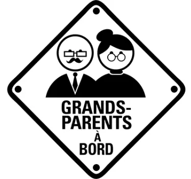 Autocollant grands-parents à bord - TenStickers