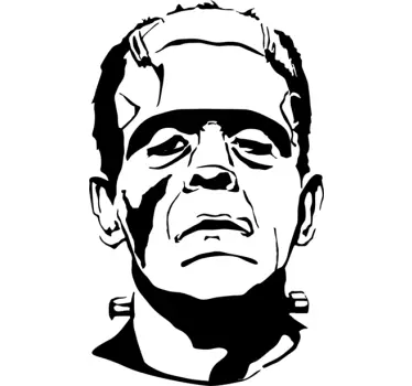 Sticker Halloween Frankenstein - TenStickers