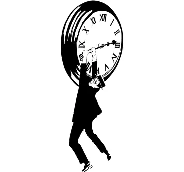 Sticker horloge Harold Lloyd - TenStickers