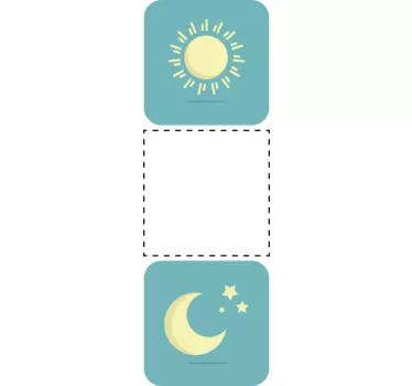 Sticker interrupteur jour et nuit - TenStickers
