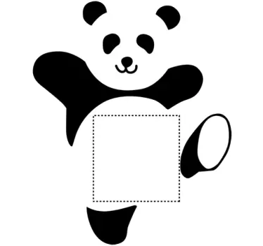 Sticker interrupteur panda - TenStickers