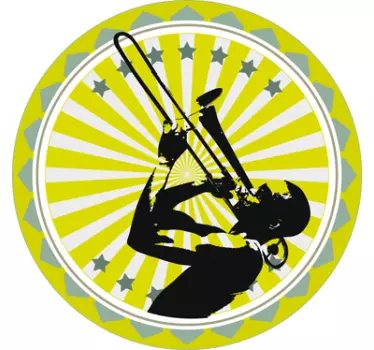 Sticker jazz trombone - TenStickers