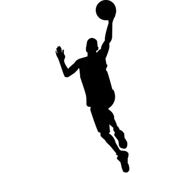 Sticker basket joueur dunk - TenStickers
