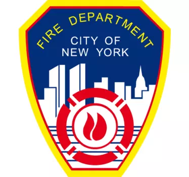 Sticker logo fire department - TenStickers