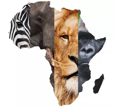 Sticker Mural Animaux Afrique - TenStickers