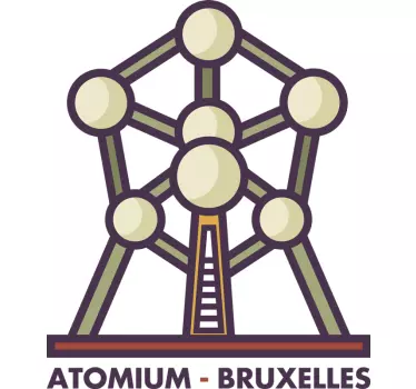 Sticker Mural Atomium Bruxelles - TenStickers