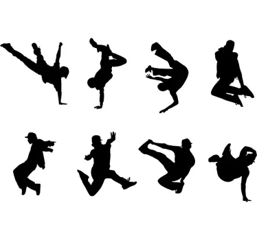 Sticker Mural Danse Urbaine - TenStickers