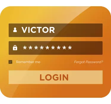 Sticker Chambre Ado Login Porte - TenStickers