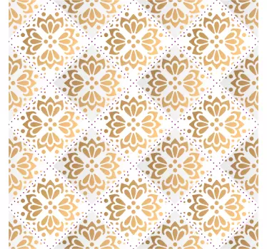Adhésif meuble Mandala Doré - TenStickers