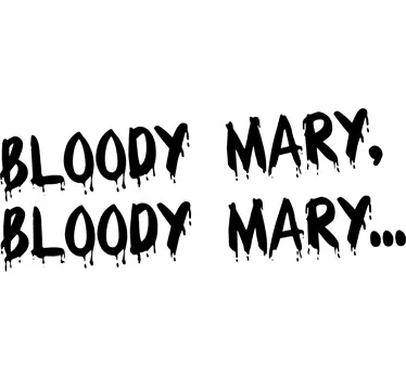 Sticker miroir bloody mary - TenStickers