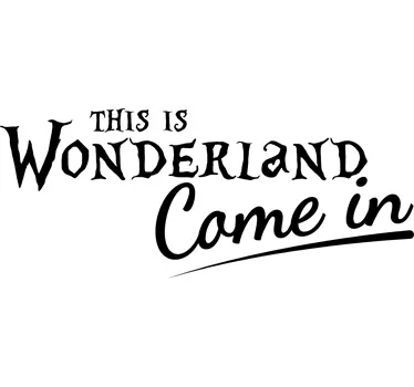 Sticker miroir Wonderland - TenStickers